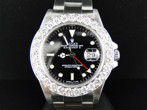 rolex explorer ii bezel|Rolex Explorer II diamond bezel.